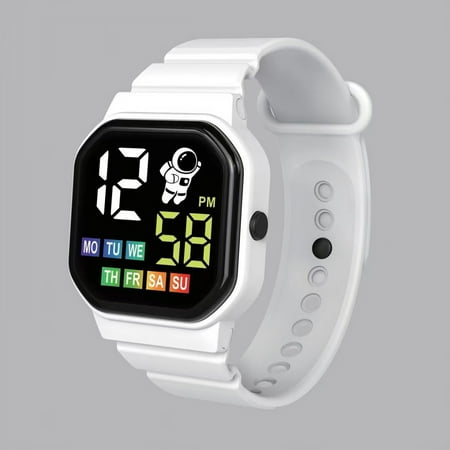 Kid s Joy! HIMIWAY Sweatshirt Dress Electronic Watches with Camera for Children Gps-Enabled Children s Smartwatch for Peace Of Mind LED Electronic Waterproof Watch