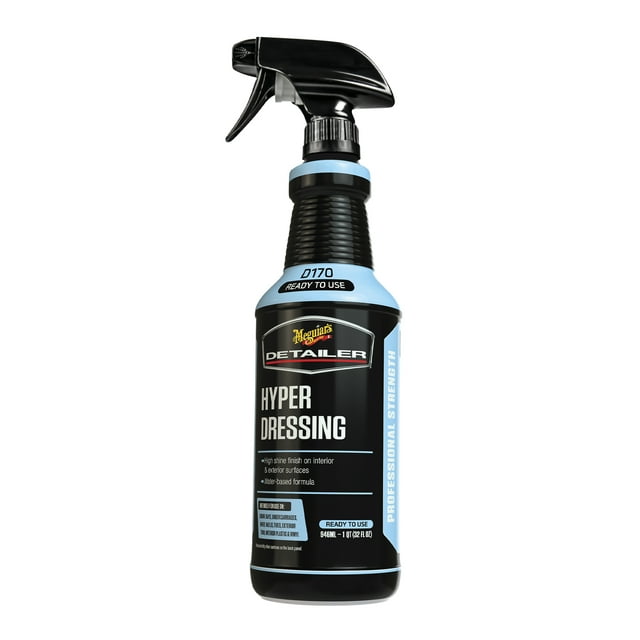 Meguiar's, Hyper Dressing Abrillantador De Plásticos Interiores Y Exteriores, DRTU17032, 946ml.