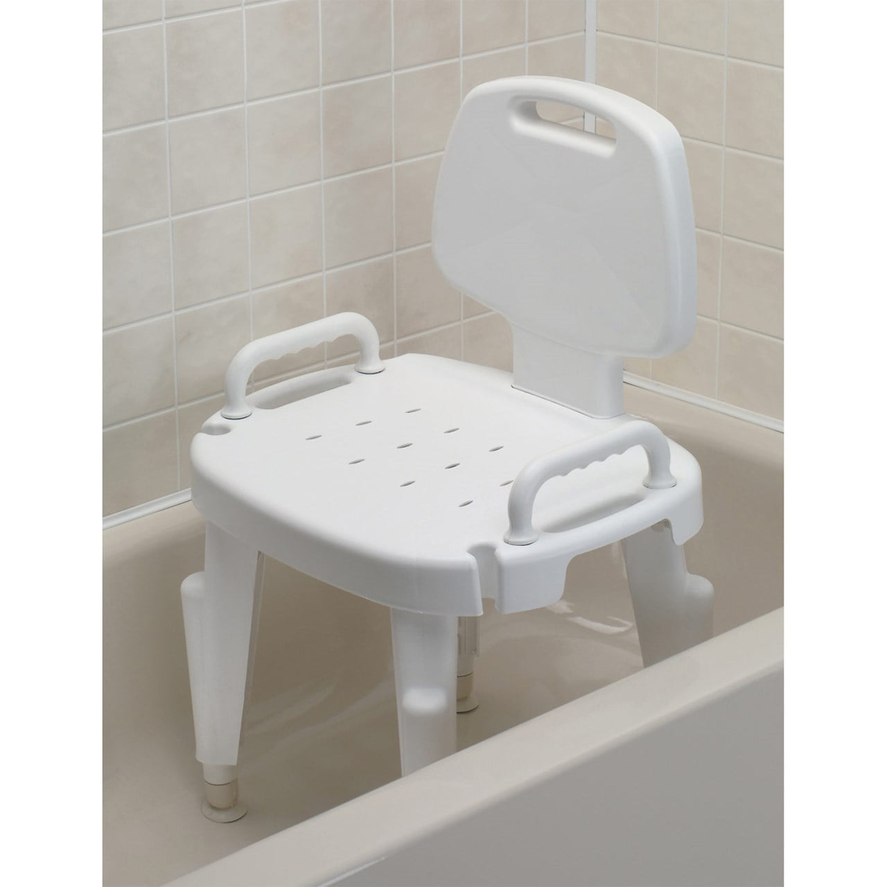 Bath Safe Adjustable Shower Seat with 