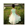thumbnail image 2 of Flower Girls Dress Light Green Layer Ribbon Trim Mesh Skirt Wedding 10 Years, 2 of 6