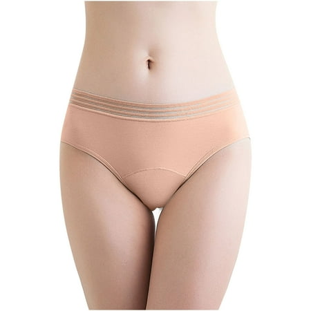 

Lilgiuy Women sLarge Underwear Medium High Waist Middle-Aged Underwear(Beige XXL) Winter Clothes for 2022