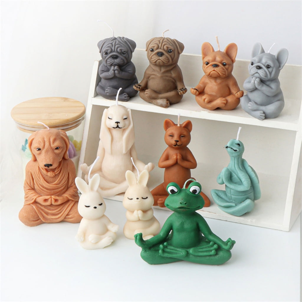 Geemin Geometric Candle Mold Silicone Mold for Candle Making Reusable Candle Resin Epoxy Mould Casting Molds DIY Silicone Mould