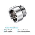thumbnail image 4 of Uxcell G1/2 Female to G1/2 Male Thread 10mm Nickel Plated Brass Extension Pipe Fitting, 4 of 5