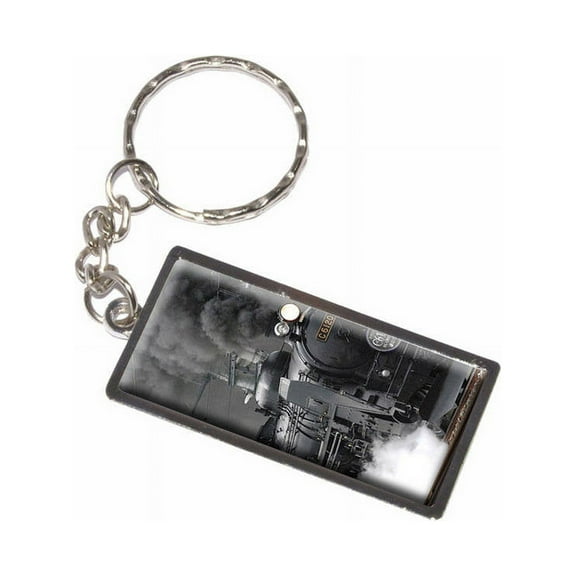Steam Train Engine Locomotive Keychain Key Chain Ring