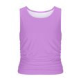 thumbnail image 5 of UPPADA Womens Tank Tops Summer Sleeveless Shirts Workout Ribbed Cropped Tops Knit Ribbed Crewneck Shirt Comfy Workout Tank Tops,Tank Top for Women Athletic Loose Purple,XXL, 5 of 6