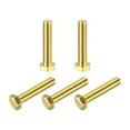 thumbnail image 1 of Unique Bargains Brass Hex Bolts, M5x25mm 5 Pack Fully Thread Grade 4.8 Machine Screws, 1 of 4