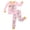 00-Pink1889, variant on WOYY Girls Halloween Pajama Sets Long Sleeve Graphic Tee Pants Kids Sleepwear, Sizes 2-12
