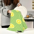 thumbnail image 6 of Kitchen Towels Yellow Slices Lemon Pattern Cleaning Towel Absorbent Hand Towels Tea Towels for Home Restaurant Dish Clean 28" x 18", 1PC, 6 of 7