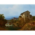 thumbnail image 3 of August Piepenhagen 18x14 Black Modern Framed Museum Art Print Titled - Alte Dorfbrucke, 3 of 5
