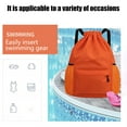 thumbnail image 6 of HOZVOMI Portable Drawstring Backpack with Wet Pocket and Zipper Pocket Water Resistant Gym Backpack for Swimming Sports Beach Men Women, 6 of 6