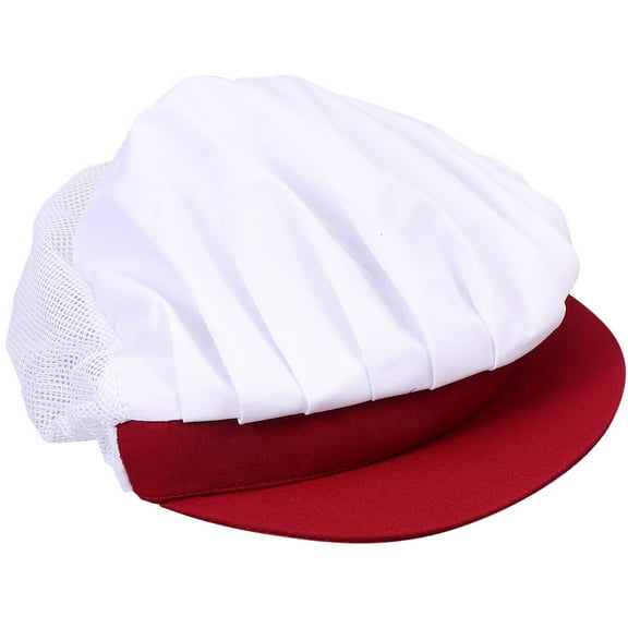 Masteelf Hats for Women Chef Hat Dustproof Hat Men and Women 23×19CM Red
