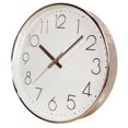 thumbnail image 5 of Chicmine 10 Inch Digital Clock Round Hanging Wall Clock Noiseless 3D Number Precise Anti-Fog Mirror Surface Quartz Clock Simple Wall Clock for Living Room Bedroom Household, 5 of 7
