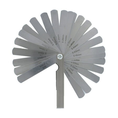 - ABN Universal Master Feeler Thickness Gauge 26-Piece Blade Tool
