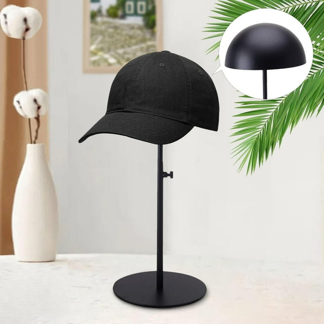 Soporte para Exhibición de Sombreros, Soporte para Pelucas, Estante de Almacenamiento en Forma de Cúpula, Multiusos, Acero Inoxidable, Altura Ajustabl