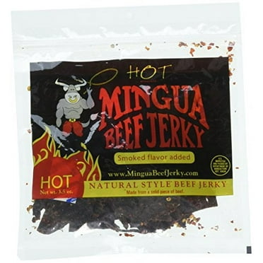 Mingua Beef Jerky (Hot) 3.5 oz [4-Bags]
