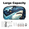 thumbnail image 3 of Shark Oxford Cloth Waterproof Charger Organizer for Electronic Devices - Cable Organizer, Hard Drive Bag, Cord Organizer Travel Small, Seat Gap Organizer with USB, 3 of 6