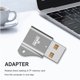 thumbnail image 5 of Adaptador USB C Adaptador USB a tipo C hembra Lector de tarjetas TF Transferencia de datos para auriculares Plata Likrtyny Para estrenar, 5 of 6