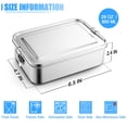thumbnail image 6 of Vesteel Stainless Steel Bento Box, 29oz Lunch Box Metal Food Storage Container with Removable Dividers, Portable & Leak-Proof Meal Prep Container with 3 Compartment, 6 of 8