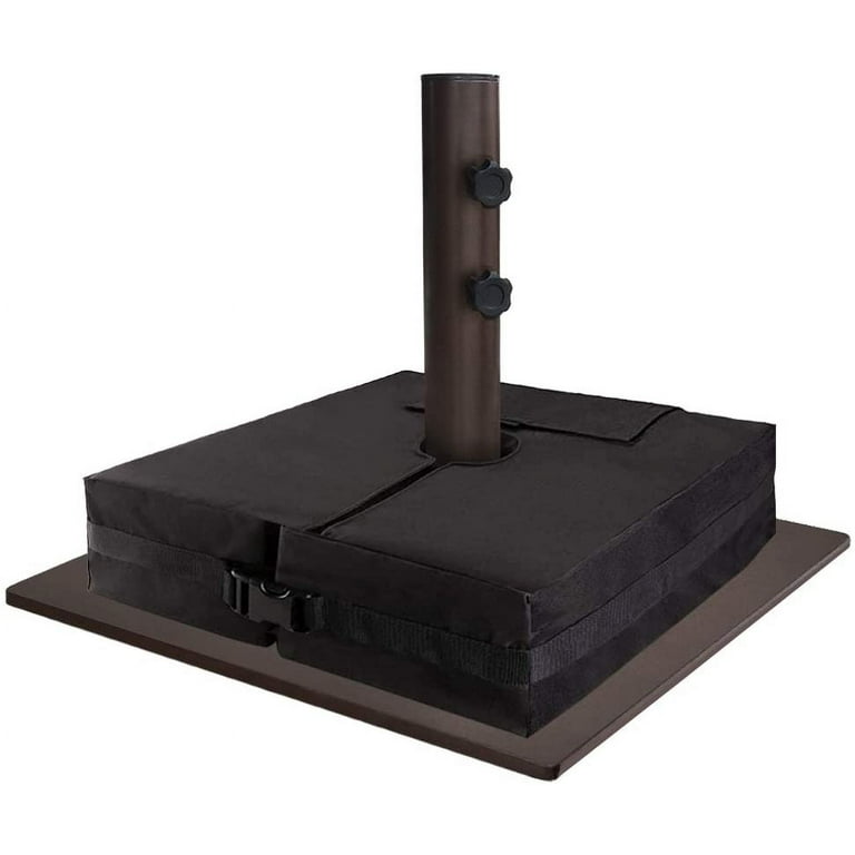eliteshade patio market portable umbrella base pole holder USA 18" Stand, 26 lbs Heavy Duty Cast Resin Outdoor Table Umbrella for 1.5" Durable PP plastic construction. Outsunny Patio Umbrella Base Holder