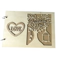thumbnail image 1 of Wedding Guestbook Wooden Wedding Guest Book Hollow-Out Tree Wedding Memory Book Wedding Photo Album, 1 of 5