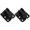 Black, variant on LOLIPPYY 2-Pack Stainless Steel Flipping Latch Gate Bolt Lock Safety Door Catch Hardware