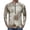 Earthy Yellow, variant on Realistic Camo Quarter Zip Pullover for Men, Long Sleeve Hunting Fishing Jersey with Moisture Wicking Quick Dry Fabric - Lightweight Outdoor Athletic Performance Tops Bronze L