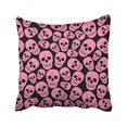 thumbnail image 1 of RYLABLUE Fashion Vintage Pink Skull Pattern Polyester 18 x 18 Inch Square Throw Pillow Covers With Hidden Zipper Home Sofa Cushion Decorative Pillowcases, 1 of 1