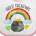 thumbnail image 4 of Inktastic Gigi's Treasure St. Patrick's Day Rainbow and Gold Boys or Girls Baby Bib, 4 of 4