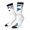 2 Black-1, variant on Blue Flying Butterflies Print Adult Socks,Crew Socks,Casual Calf Socks,Daily Wear Socks for Men & Women, Perfect for Sports, Casual and Everyday Use