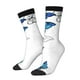 thumbnail image 1 of Fotbe Blue Flying Butterflies Calcetas Largas con Estampado para Hombre y Mujer – Calcetas de Compresión Transpirables y Elásticas, Viajar y Uso Diario Talla 5-11, 1 of 6