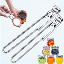 (2pcs) Master Opener Adjustable Jar & Bottle Opener, Adjustable Multifunctional Stainless Steel Can Opener Jar Lid Gripper, Manual Jar Bottle Opener Kitchen Accessories