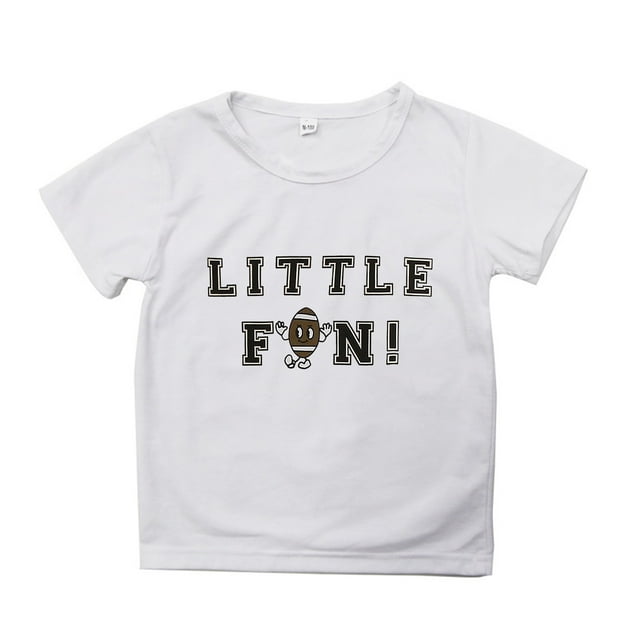 WEAIXIMIUNG Chemises pour Adolescents Chemises pour Enfants Adolescents Manches Courtes Rugby Football Imprimés Lettres T-Shirt Garçons Filles Fans Hauts