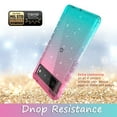 thumbnail image 4 of Google Pixel 6 Pro Case, Rosebono Hybrid Glitter Sparkle Transparent Colorful Gradient TPU Skin Cover Case For Google Pixel 6 Pro (Blue/Pink), 4 of 4