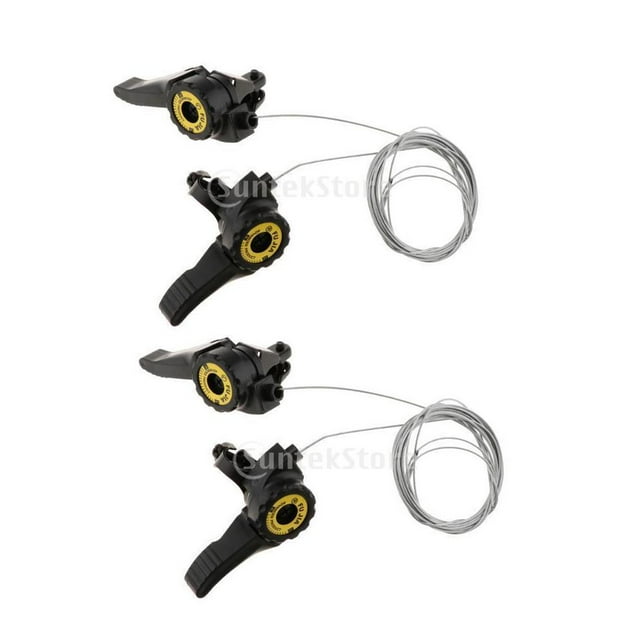 2 Pares de Palancas de de para de Montaña Preumium Y Universal con Cable de de - 3x5 / / 3x7 Velocidades O 15 DYNWAVEMX Cambio de thumb Bike