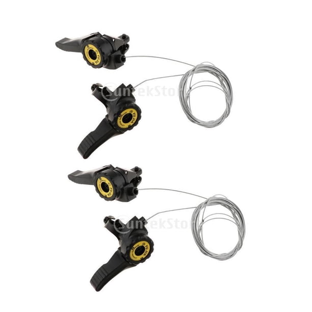 2 Pares de Palancas de de para de Montaña Preumium Y Universal con Cable de de - 3x5 / / 3x7 Velocidades O 15 DYNWAVEMX Cambio de thumb Bike