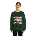 thumbnail image 3 of My Man Santa Unisex Heavy Blend™ Crewneck Sweatshirt, 3 of 7