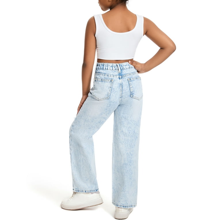Happy Cherry Baggy Jeans Y2k Kids Ripped Girls Cool Loose Happy Cherry Baggy Jeans Y2k Kids Ripped Girls Cool Loose