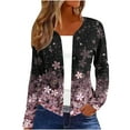 thumbnail image 2 of Cardigan for Women's Plus Size Dressy Fashion Long Sleeved Cardigan Print Designs Relaxed Loose Fitting Long Sleeved Top Party on Clearance, 2 of 5