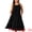 Black, variant on Women's Plus Size Sleeveless Nightgown with Pockets 2X Wine Red