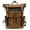 Dark Gray, variant on Vintage Waxed Canvas Backpack with Genuine Leather Trim, Waterproof Large Capacity Travel Rucksack,Hiking & Daily Use