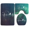thumbnail image 1 of ABPHQTO Latido de pesca Juego de alfombras de baño de 3 piezas Alfombra de baño Alfombra de contorno y tapa de inodoro ABPHQTO Cont-CHAPPLE-12664, 1 of 2