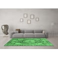 thumbnail image 3 of Ahgly Company Indoor Square Persian Emerald Green Traditional Area Rugs, 6' Square, 3 of 4