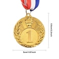 thumbnail image 2 of Medallas de oro/plata/bronce de 5cm, medallas de premio con cinta para el cuello, medallas de ganador de Metal, medallas de competición para espectáculo de talentos, carrera de fiesta, 2 of 8