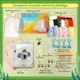 thumbnail image 2 of Beginners Crochet Kit DIY Hand-Woven Material Bag Kit Made Crochet Dolls Knitted Yarn Gift for Friend Kids Children, 2 of 7