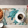 thumbnail image 5 of Sea Turtle Ocean Life Hawaii Placemats Set of 4 Table Mats Table Tableware Place Mats with Non-Slip Heat-Resistant Washable for Dining Home Kitchen Party Indoor, 5 of 6