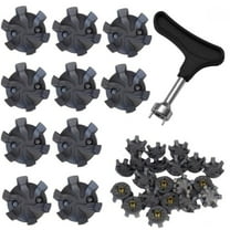 Wanfoou 20Pcs Golf Shoe Spikes Studs Replacements Tooth Stinger Screw Cleats, Universal Non-Slip Golf Shoes, Grey