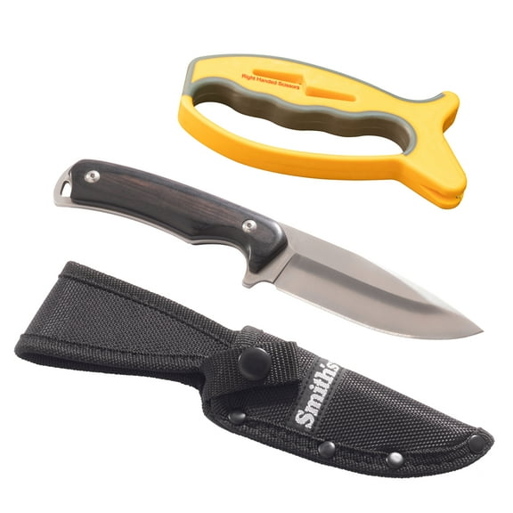 SMITH'S EDGESPORT 51239 FIXED BLADE SHARPENER COMBO YELLOW