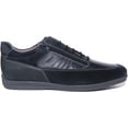 thumbnail image 2 of Geox U Adrien Women's Lace Up Leather Trainers With Side Zip In Navy Size 11, 2 of 6