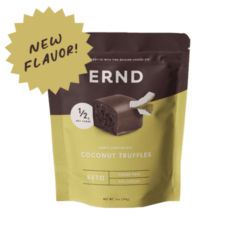 Coconut Dark Chocolate Truffles (7 oz) | Sugar Free | 1/2g Net Carbs | Belgian Chocolate | Individually Wrapped