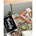 thumbnail image 3 of AISENIN Custom Blanket Family Picture Personalized Family Blanket Adults Customize Blanket Birthday Christmas Gift Customizable for Dad Mom Nana Kids Dogs Friends, 3 of 5